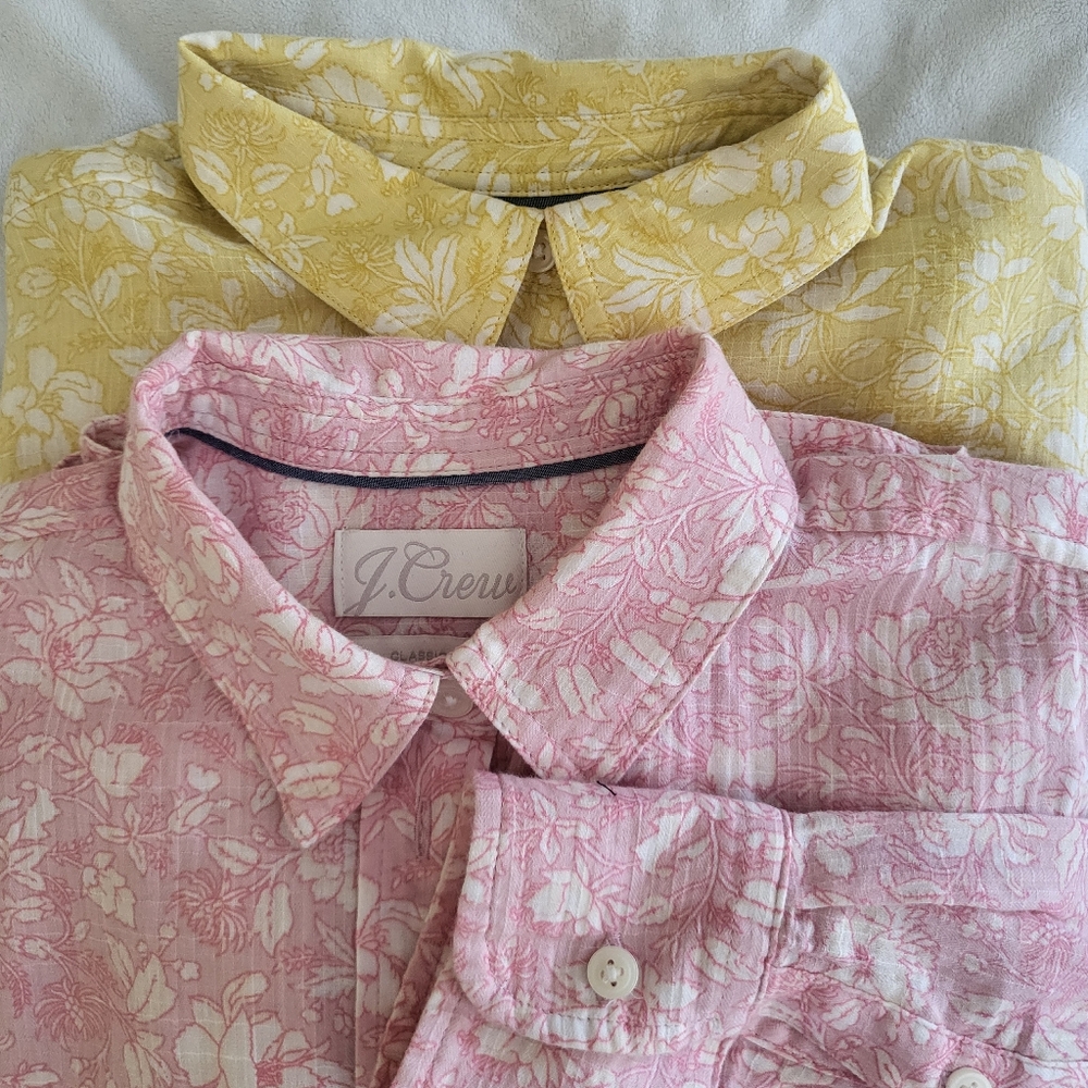 J. Crew Classic Fit Soft Gauze Floral Shirts - Size 6 - Individually Priced.